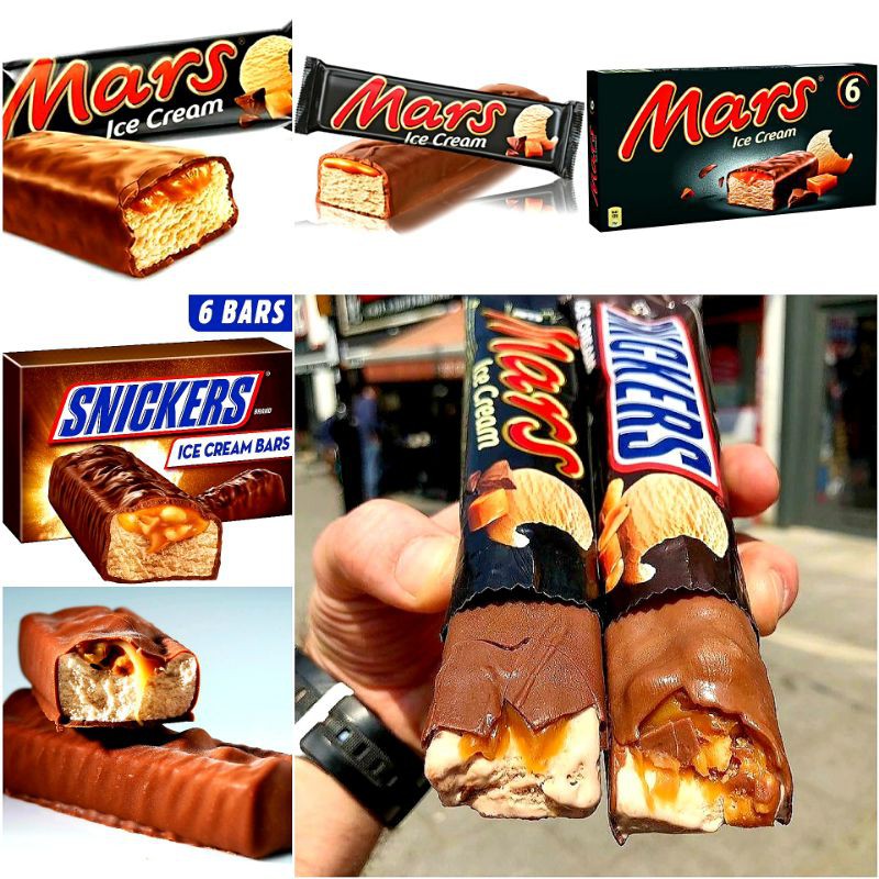 

READY!! Snickers / Mars isi 6 ice cream Import Chocolate Coklat Es Krim