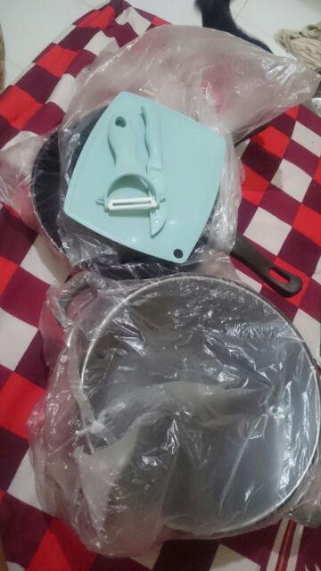 Panci Set 3 In 1 Anti Lengket / Panci Dan Wajan Penggorengan / High Quality / Cod