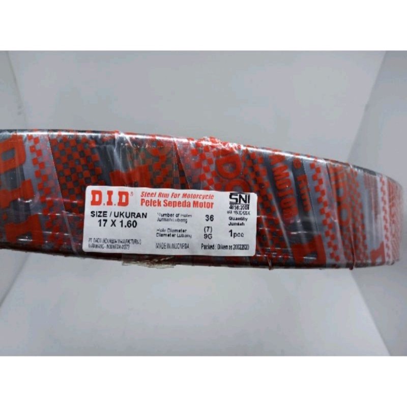 lingkar velg 160x17 did hitam