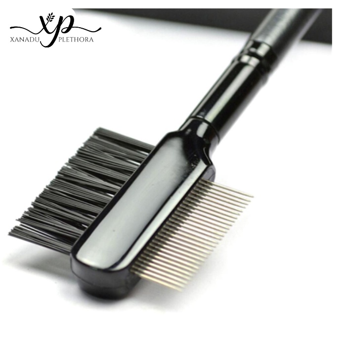 EYELASH COMB AND BRUSH -  Stainless Steel Eyelash &amp; Brow Comb and Brush