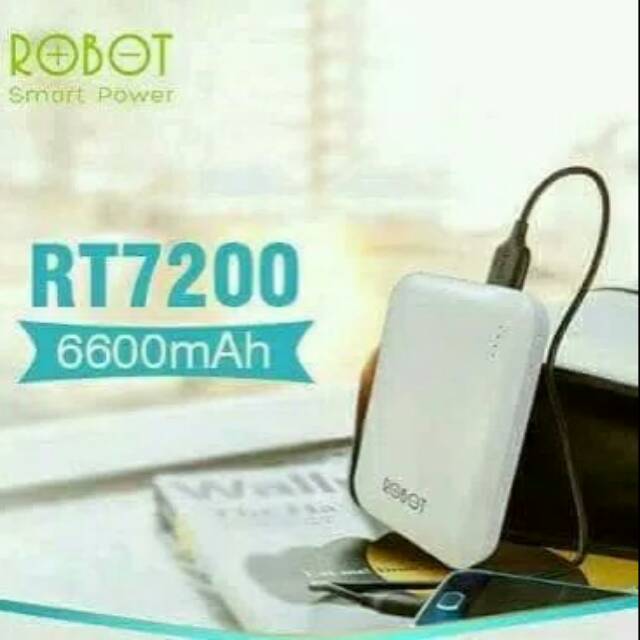 Powerbank robot 6600mah / powerbank ori bukan kw