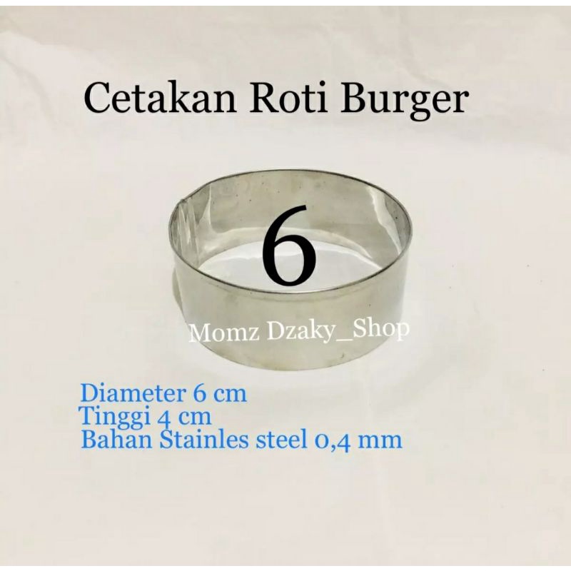 Cetakan roti burger ring roti burger stainless