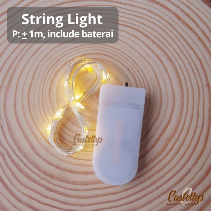 

Lampu LED Kawat 1m String Light Hiasan Kotak Hadiah Souvenir Buket