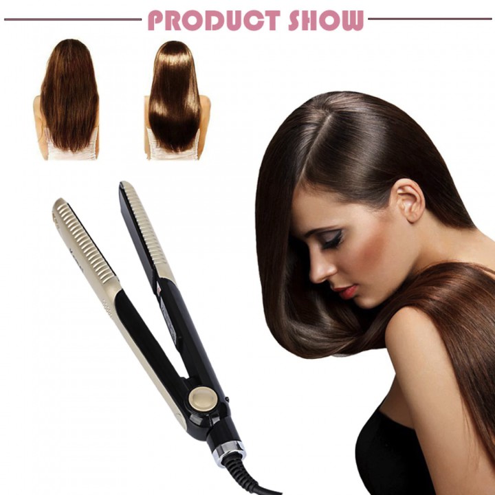 ORIGINAL CATOKAN RAMBUT KEMEI GOLD KM-327 , CATOKAN 2IN1 , LICIN , ENAK DI PAKAI , BISA LURUS CURLY