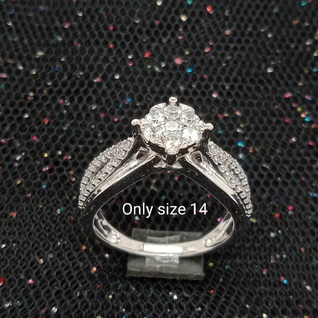 Cincin Emas 17 K - Putih 4.95gr Kadar 750 - 2789