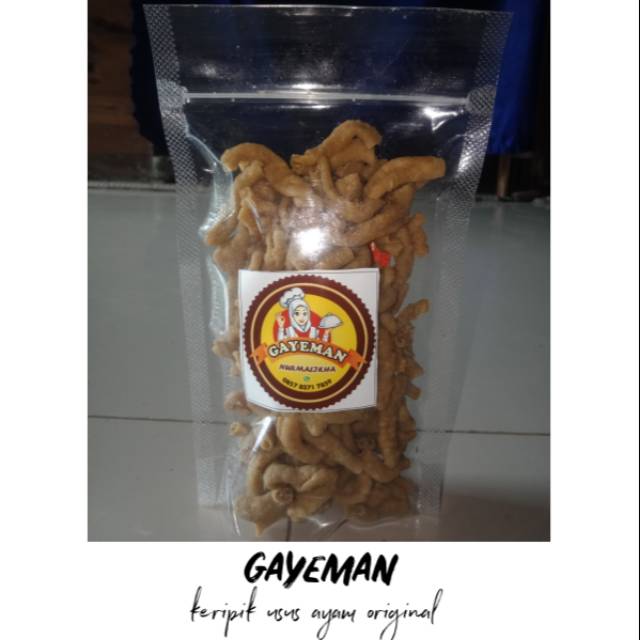 

Kripik usus ayam original GAYEMAN