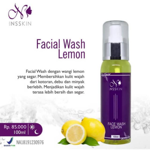 Face Wash Lemon New Nsskin NsSkincare