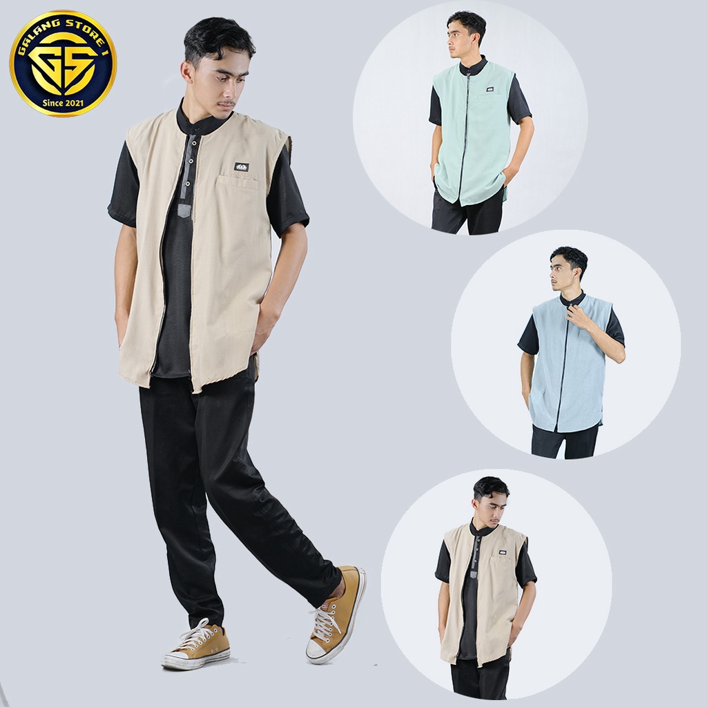 Rompi Sholat Pria Bahan Katun Distro Bandung Baju Muslim Dewasa Terbaru Premium Distro Bandung