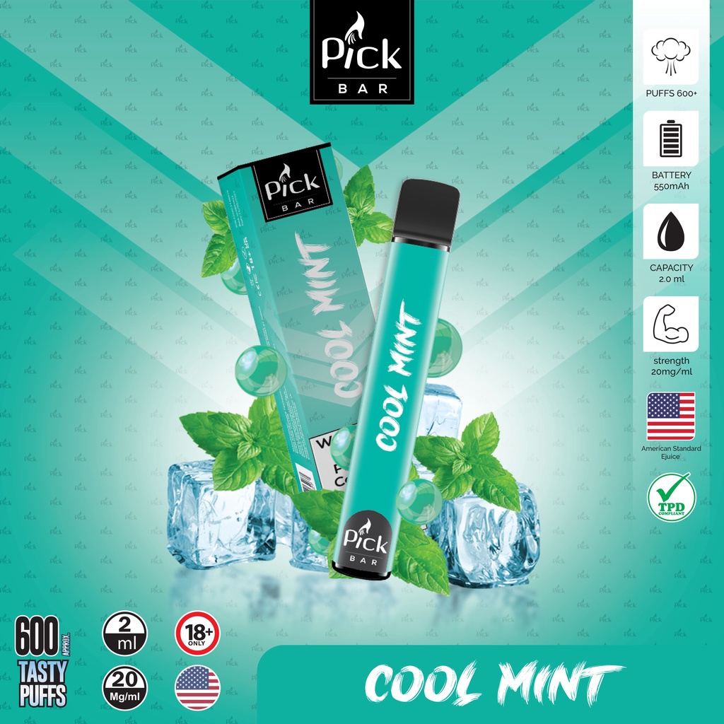 Jual pick bar cool mint disposable vapoor vapee sekali pakai Shopee Indonesia