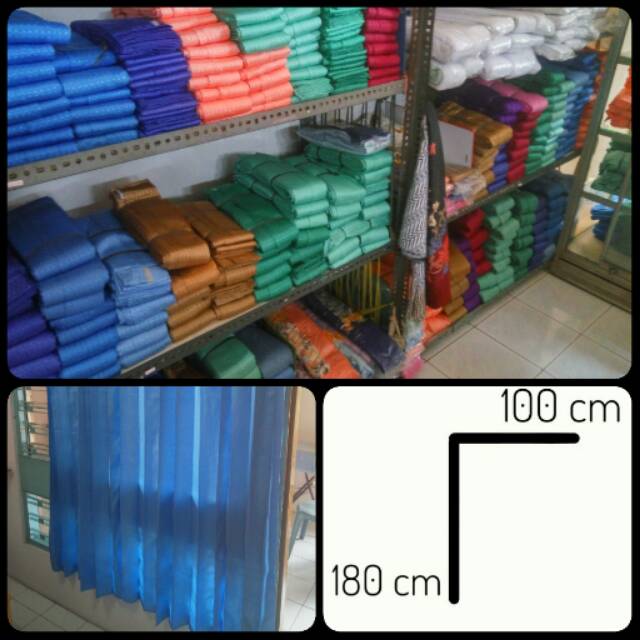 [180 x 100] Gorden / tirai pintu jendela rumah polos minimalis