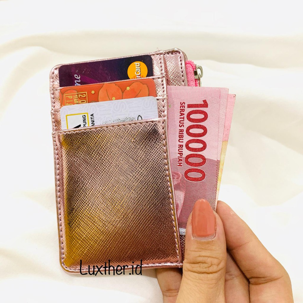 LUXTHER - TALIA WALLET IN ULTRA GLOSSY / CARD WALLET / DOMPET KARTU / 6 SLOT / DOMPET MURAH / DOMPET UANG KOIN