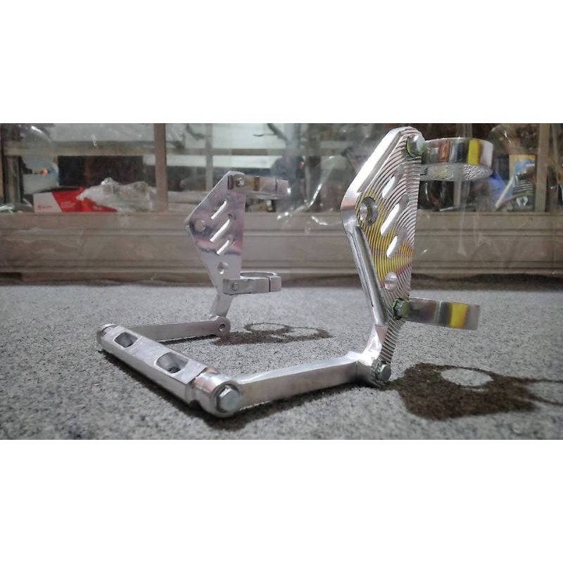 kupingan lampu pesek cnc AS 31 set dudukan plat nomor pangkon nomer pnp motor gl mp tiger cb gl100  