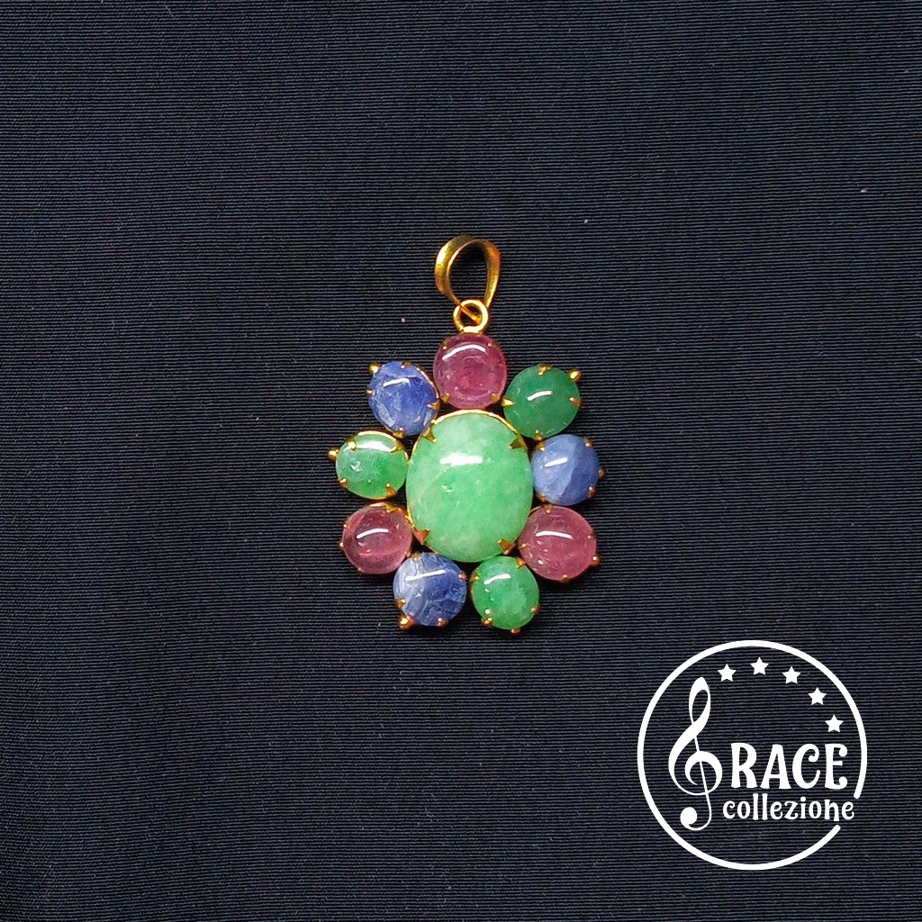 Liontin Batu Giok Asli Birma