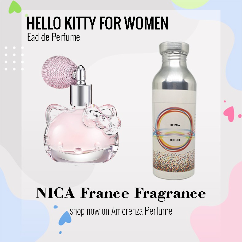 Bibit Parfum Murni HELL0 KITTY F0R W0MEN - POUPEE Nica Fragrance 250ml Segel Pabrik