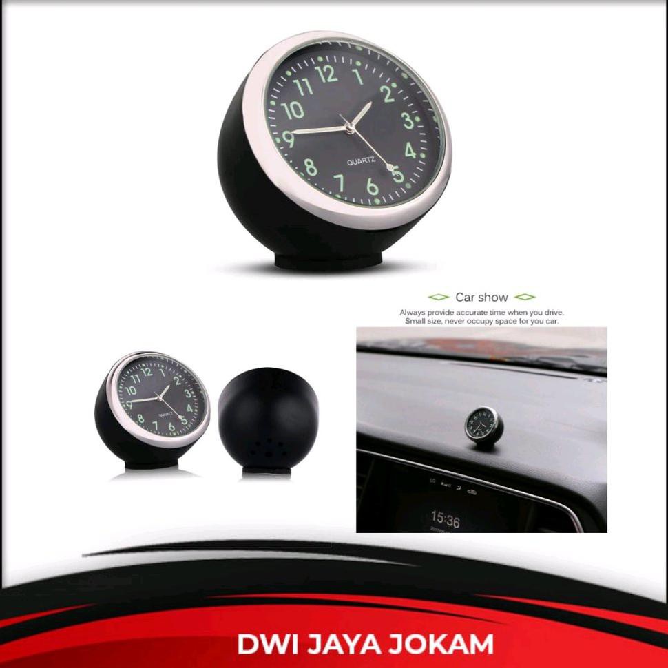 TERLARIS  Jam Analog Dashboard Mobil - Jam Mobil Analog TERBARU