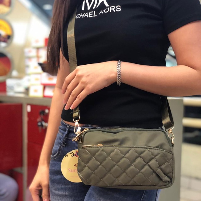 tas wanita selempang 4 zipper