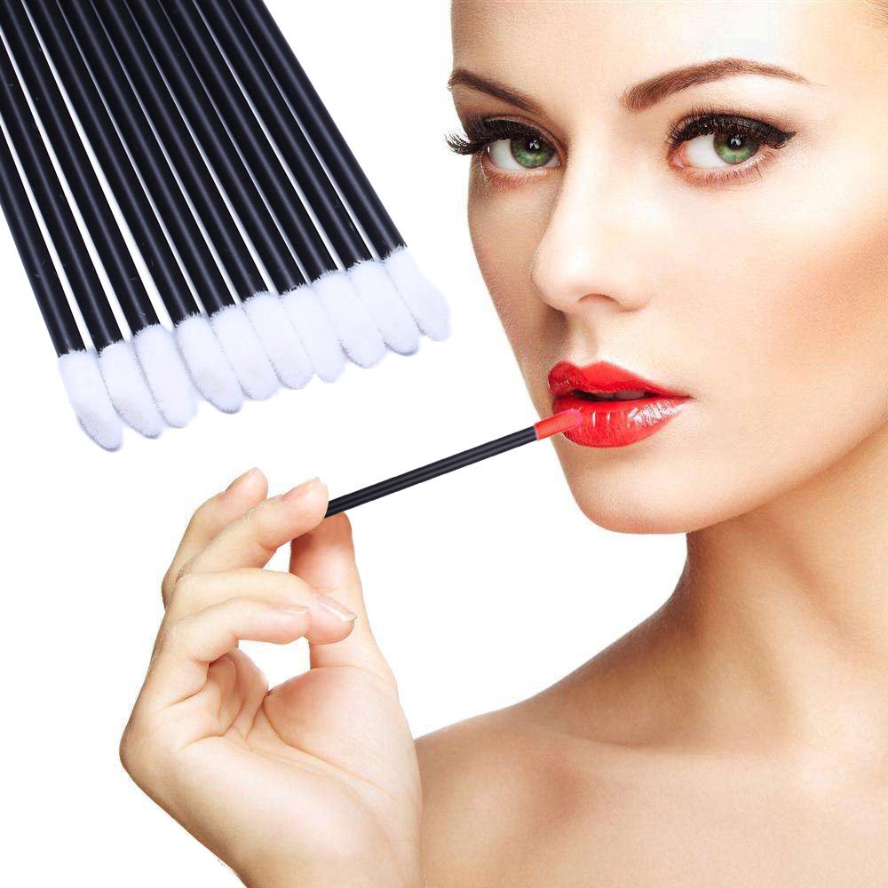 50Pcs Disposable Lip Brushes  /Make Up Brush Lipstick Lip Gloss Wands Applicator Tool / Eyelash Extension Make Up Brush/  Makeup Beauty Tool Kits