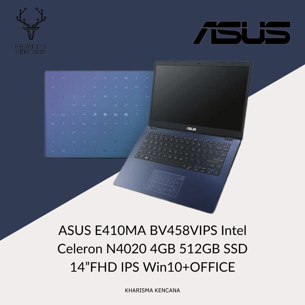 ASUS E410MA BV458VIPS Intel Cell N4020 4GB 512SSD FHD IPS Win10+OFFICE-1