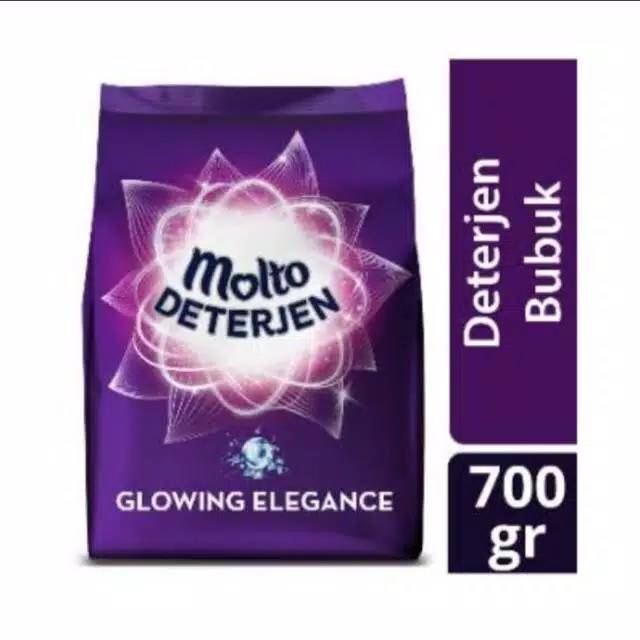 Molto deterjen bubuk glowing elegance 700gr