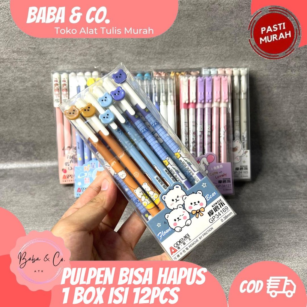 

PRODUK- PULPEN BISA HAPUS ERASABLE PEN ODEMEI LUCU UNIK MURAH PEN MURAH ALAT TULIS SEKOLAH ALAT