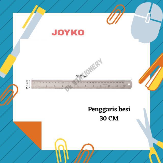 

PENGGARIS BESI JOYKO 30 Cm