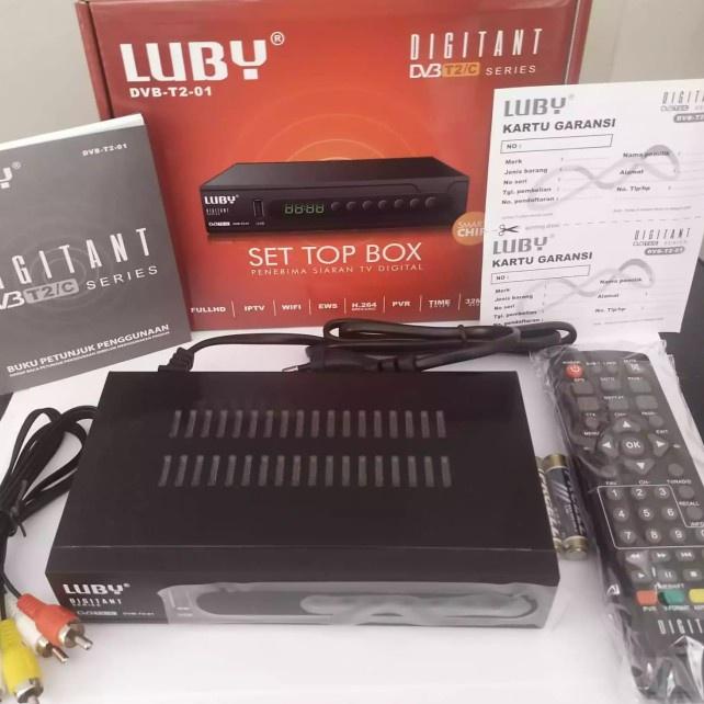 Dapatkan Diskon Set Top Box Luby DVB T2 Siaran Digital Resmi SNI amp Postel