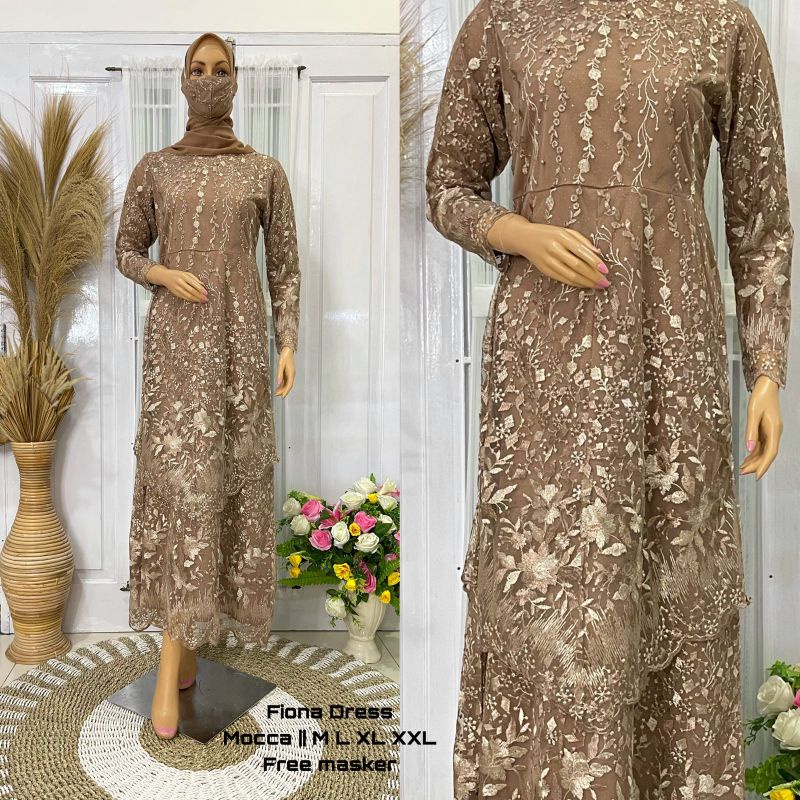 Fanstore-Dress Fiona KEBAYA GAMIS Tulle