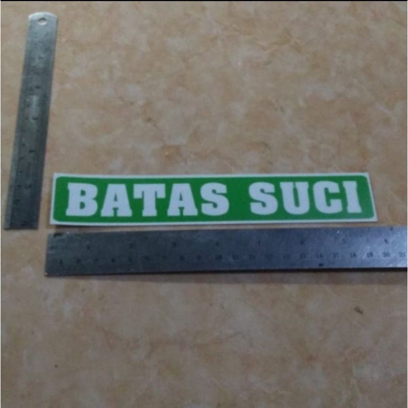 STIKER STICKER LANTAI BATAS SUCI ANTI AIR