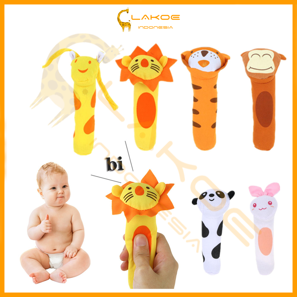 LAKOE Mainan Tangan Bayi Bunyi Baby Hand Rattle Toy Stick