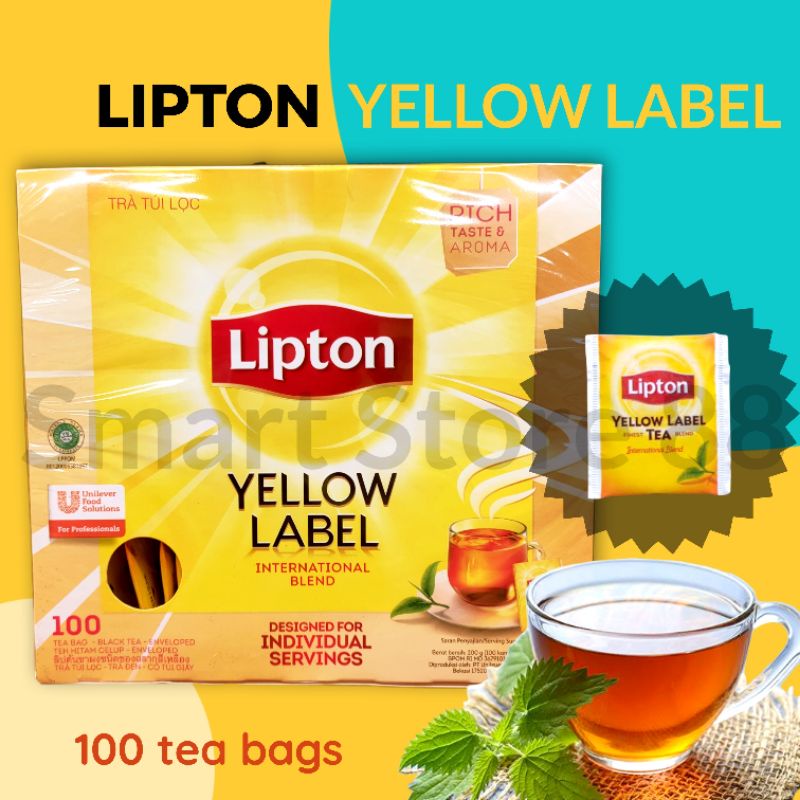 Jual Lipton Yellow Label Envelope 100 Tea Bag Lipton Teh Dengan Amplop