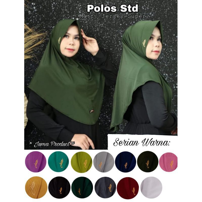 hijab juma standar  polos murah