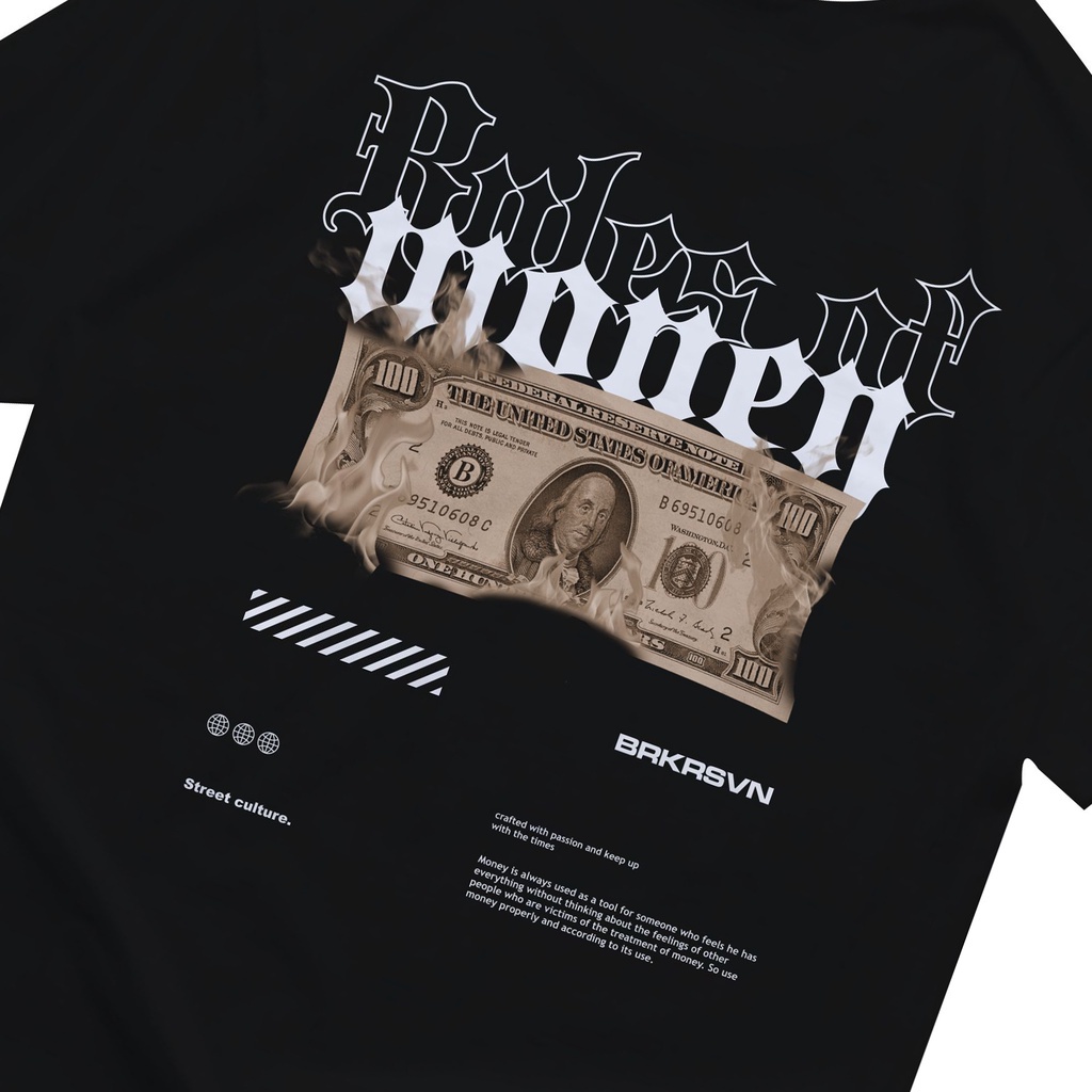 KAOS Barker seven RULES OF MONEY | T Shirt pria | Kaos Pria | Kaos Distro | Kaos keren | Oblong