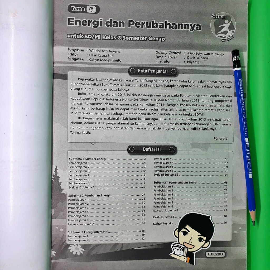 Lks Tematik Sd Mi Kelas 3 Tema 6 Energi Dan Perubahannya Semester 2 Eksis Shopee Indonesia