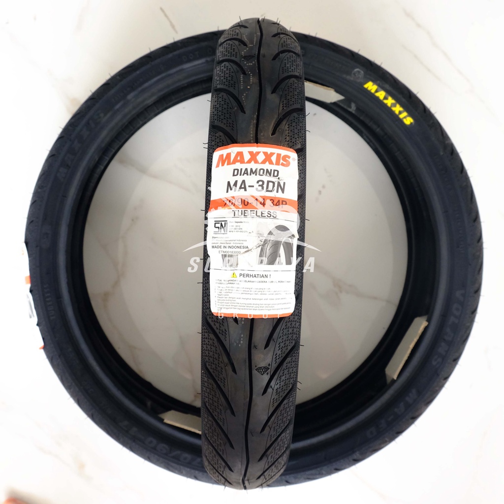 Ban Tubeless Maxxis 70/90-14 Diamond MA3DN MA 3DN Matic Beat Scoopy Vario Semi Soft Compound Mio X Ride Standar Asli ORIGINAL Ori