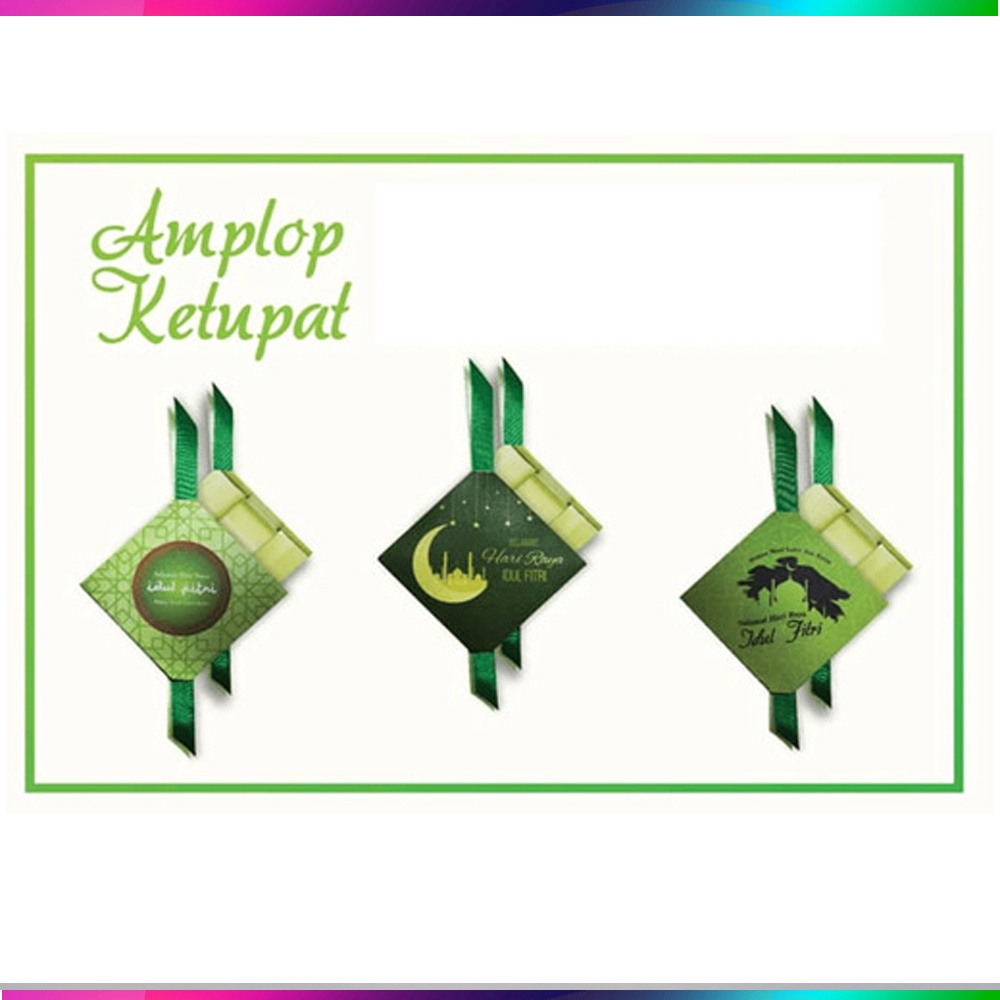 1 Pack Isi 10 Pcs Amplop Lebaran Bentuk Ketupat Angpau Angpao Idul Fitri Model Ketupat Unik Bentuk Ketupat