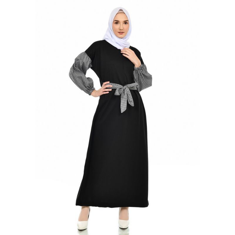 Gamis locost dengan tangan balon kekinian - Gamis  Lebaran