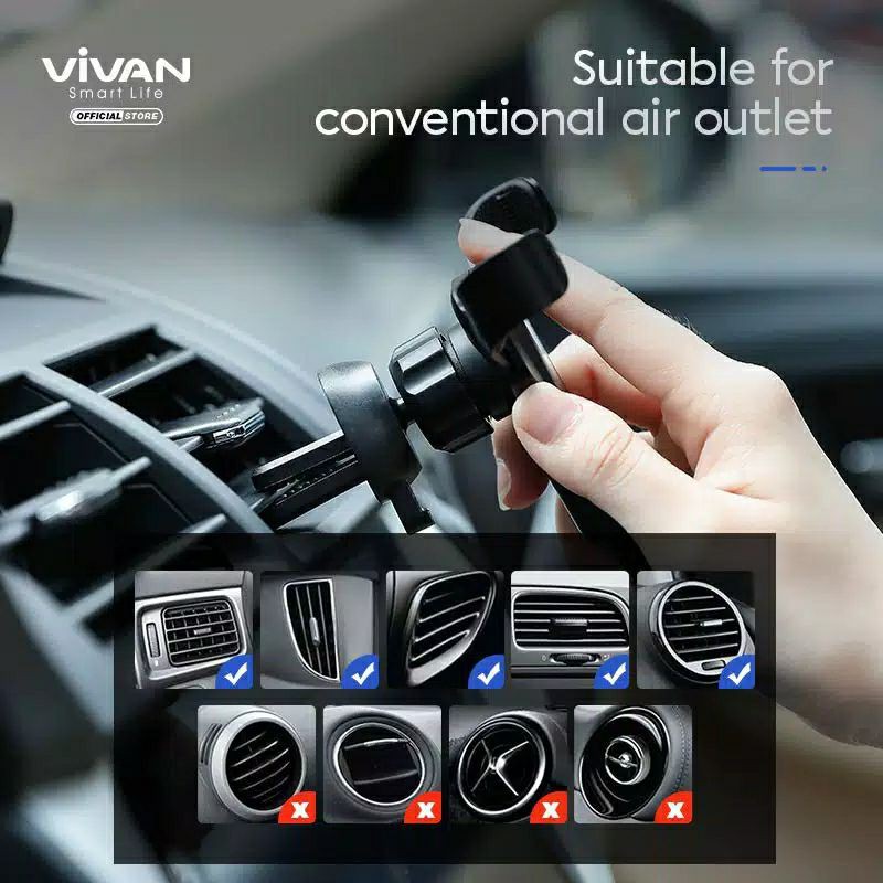 Vivan CHS09 Aluminum Alloy Car Holder