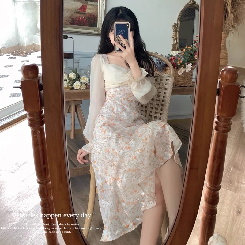 ( M59 )Dress Fairyfishtail Floral