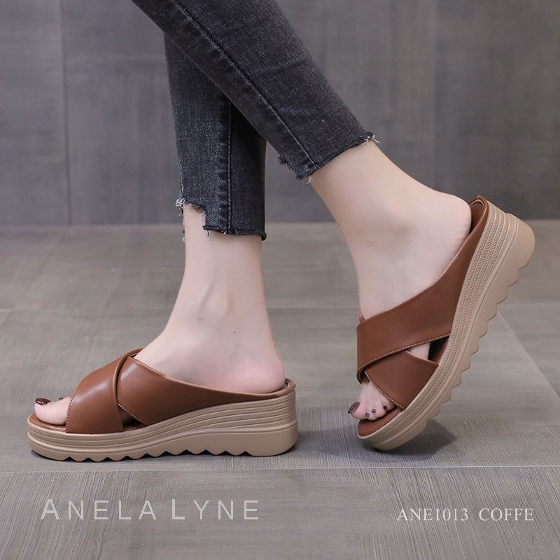 ANELA LYNE SEPATU WANITA WEDGES SLOP SAMIRA ANE1013 ORIGINAL