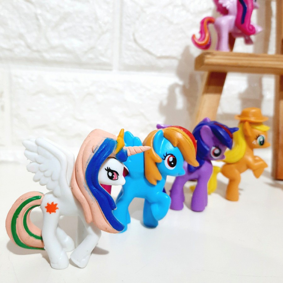 My Little Pony Hasbro figure set cake topper kado mainan anak murah