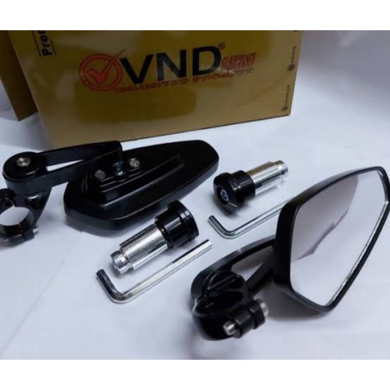 Spion Sepion Jalu Oval Bar End Mirror Motor Kaca Datar Biru Cnc Universal Nmax, Aerox, Pcx, Adv, Vario 125, Vario 150, Scoopy, Klx, Crf, Beat, Vixion, Satria fu Dll-VND OVAL