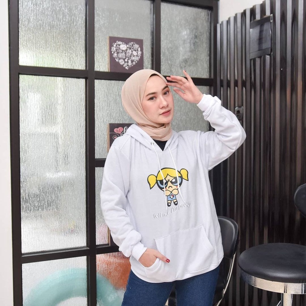 Nara Grosir - Tell Me Pretty Hodie Sweater l Sweater Pria dan Wanita