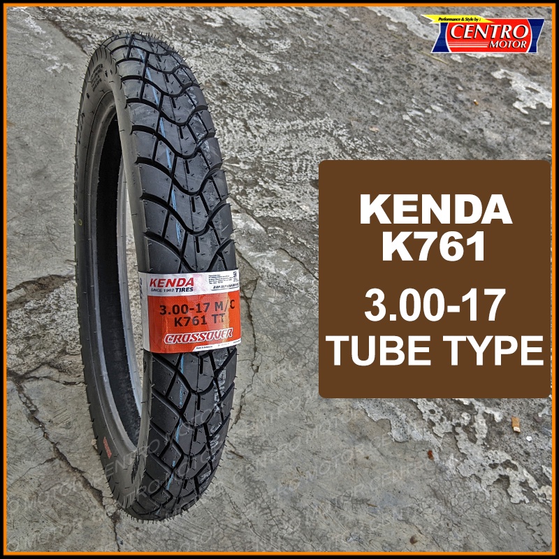 KENDA K761 300x17 BAN DUAL PURPOSE TUBE TYPE.Cocok untuk ban motor Bebek dan Sport