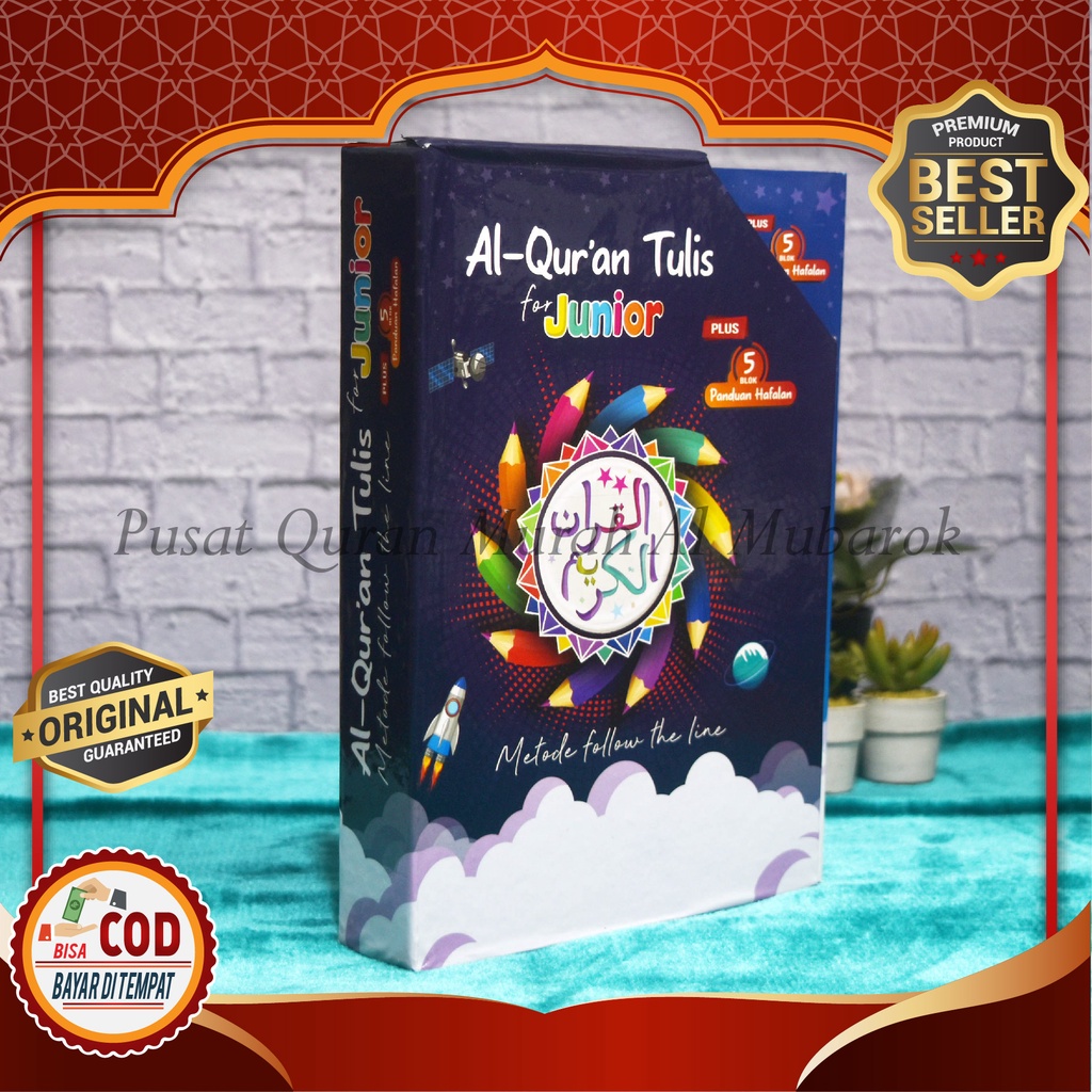 Bisa COD - Al Quran Tulis For Junior Ukuran Sedang (B5) Isi 10 Jilid - Per 3 Juz, Metode Follow The 