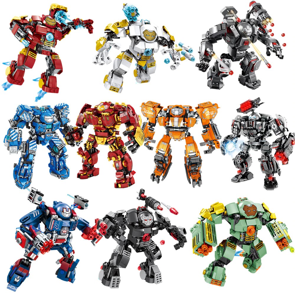 Mainan Lego Anak 2019 Marvel Avengers Endgame Super Heroes Spider-Man Iron Man Molten Man Battle