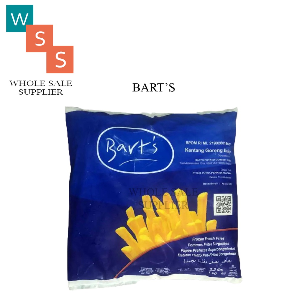 

Kentang Goreng Barts shoestring 1kg dan 2.5kg french fries aviko