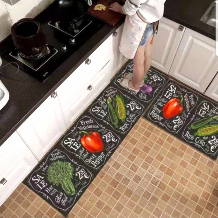 

Door Mat Trendy 2in1 Keset Kaki Anti Slip Dapur Keset Pintu Kamar - KESET JJ