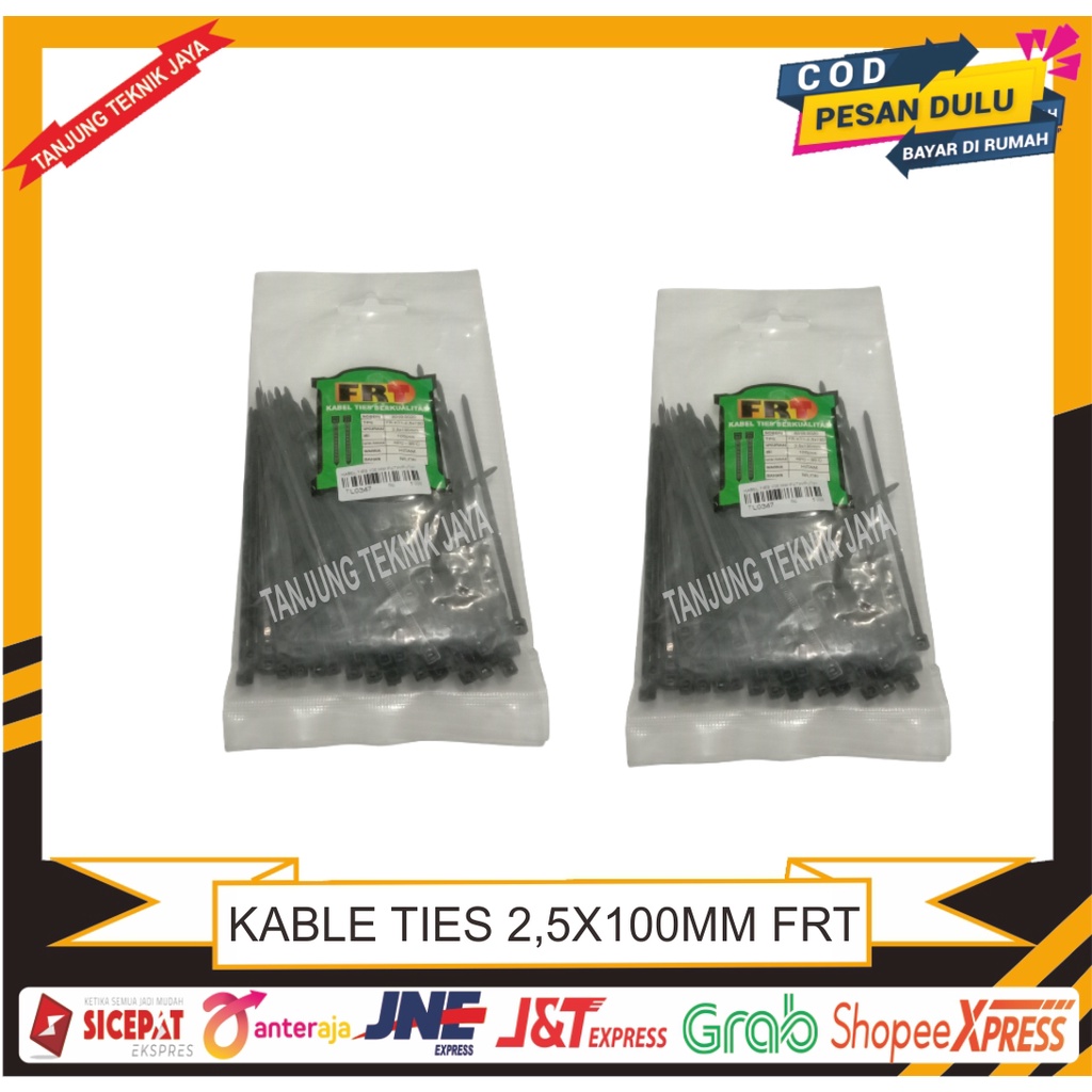 KABEL TIES 2,5X100MM / CABLE TIES 2,5X100MM putih murah