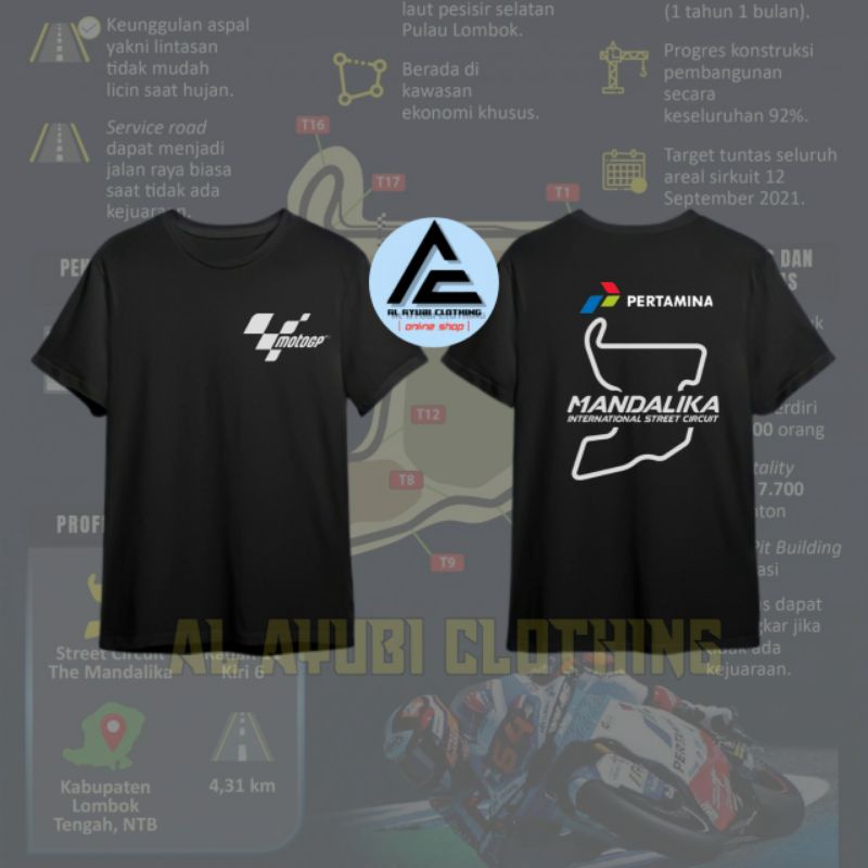Kaos Pertamina Mandalika Sirkuit | T-Shirt MotoGP Pertamina Mandalika