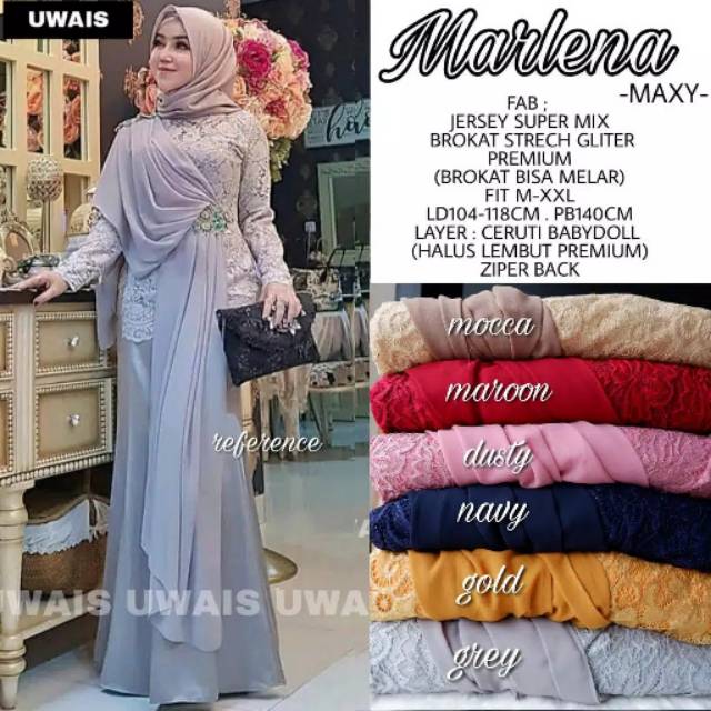 Gamis syar'i pesta saibah by farghani realpic original